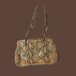 🐍👝Vintage Leather Shoulder Bag👝🐍
